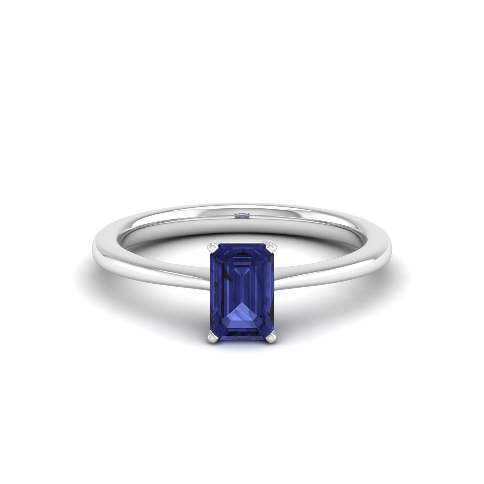 Celestar Emerald-Cut Tanzanite Solitaire Ring  1.00 Carat