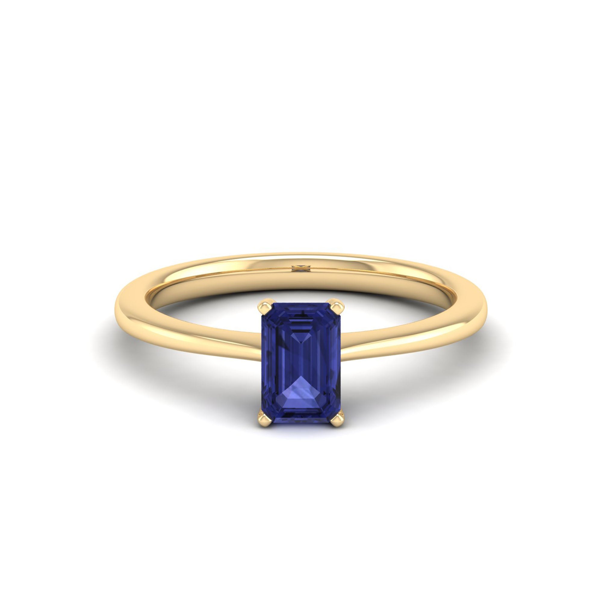 Celestar Emerald-Cut Tanzanite Solitaire Ring  1.00 Carat