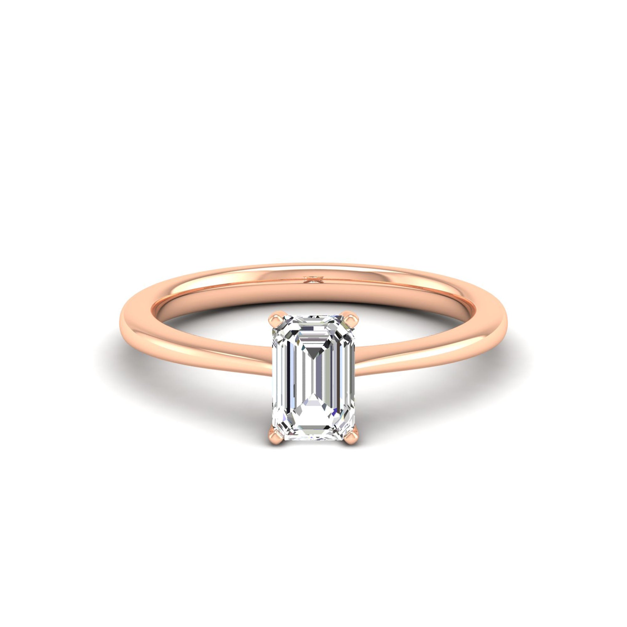Celestar Emerald-Cut Diamond Solitaire Ring  1.00 Carat