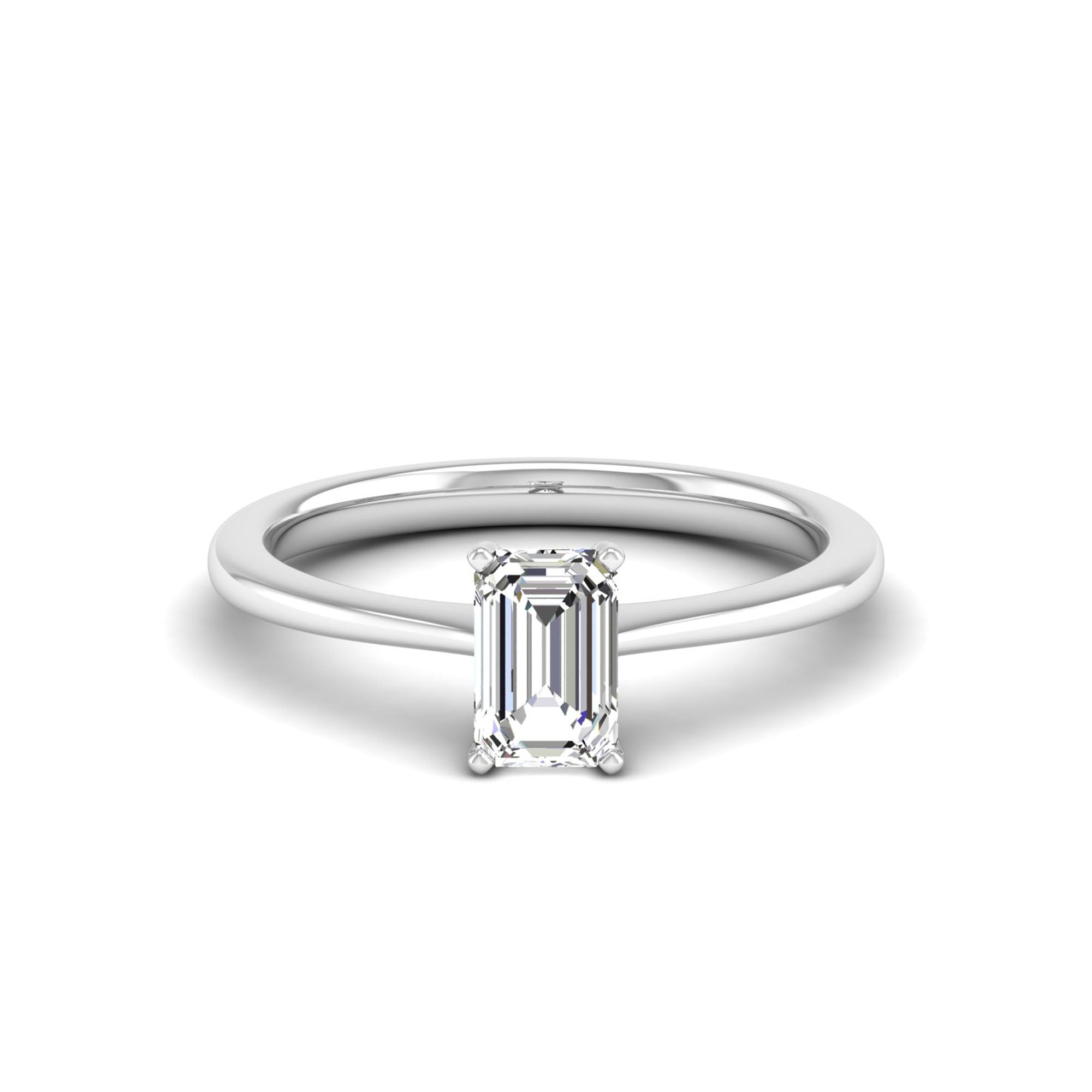 Celestar Emerald-Cut Diamond Solitaire Ring  1.00 Carat