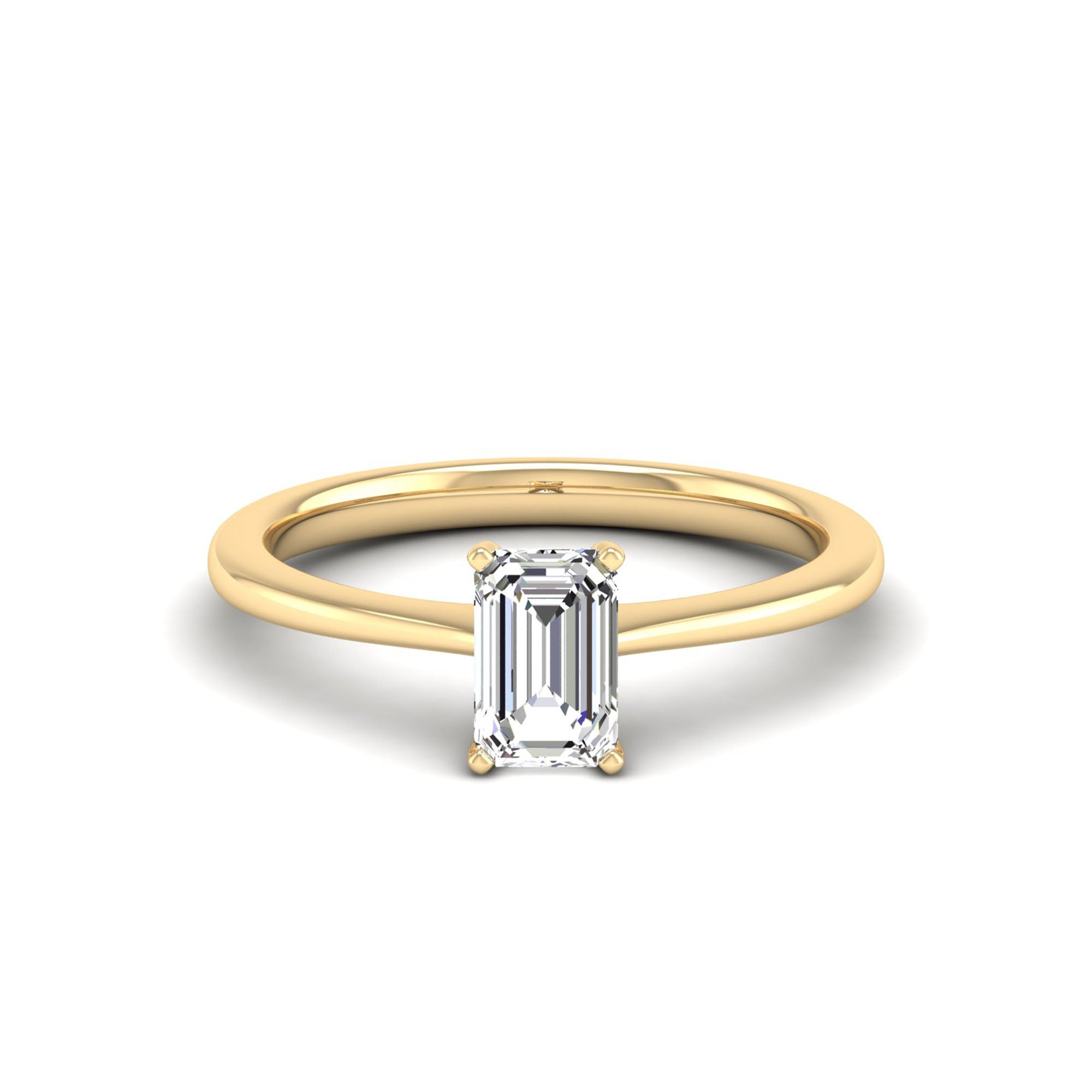 Celestar Emerald-Cut Diamond Solitaire Ring  1.00 Carat