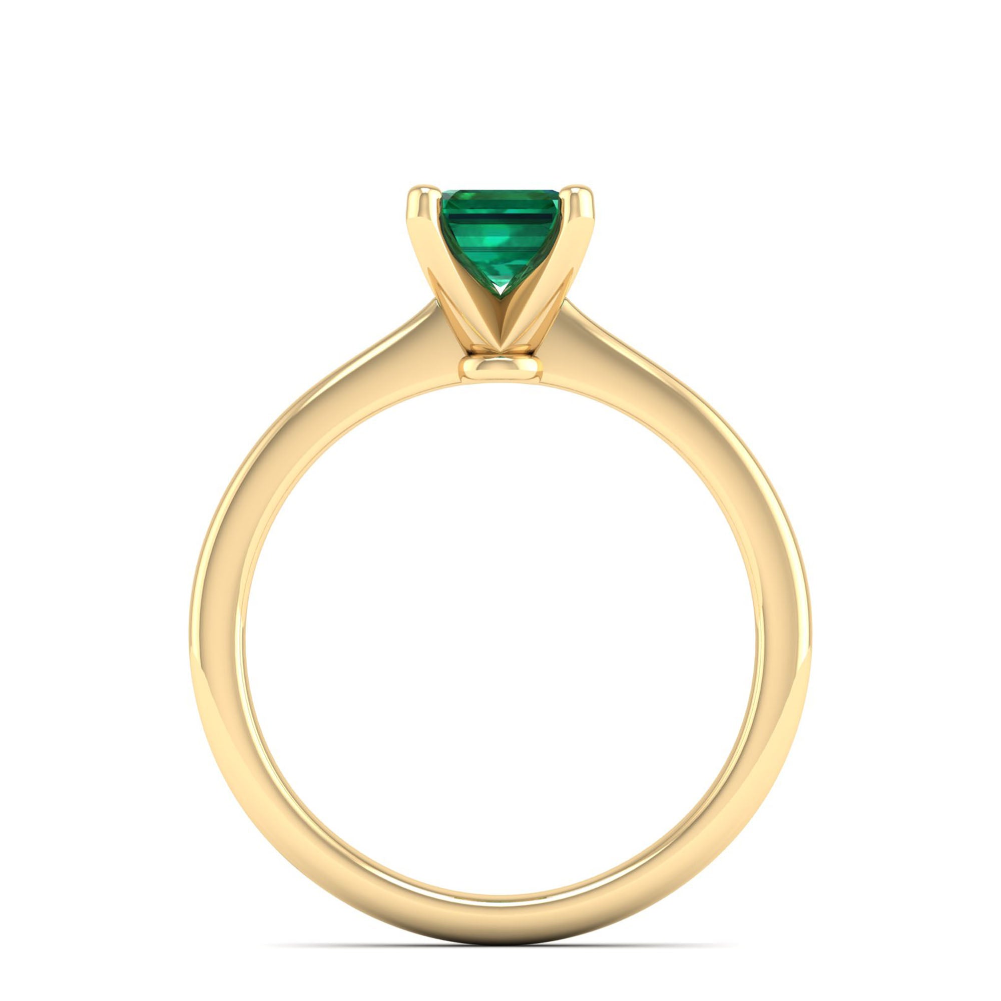 Celestar Emerald-Cut Emerald Solitaire Ring  1.50 Carat