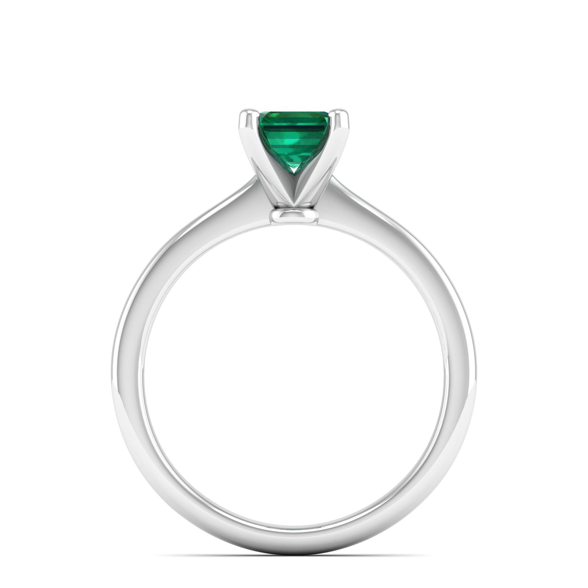 Celestar Emerald-Cut Emerald Solitaire Ring  1.50 Carat