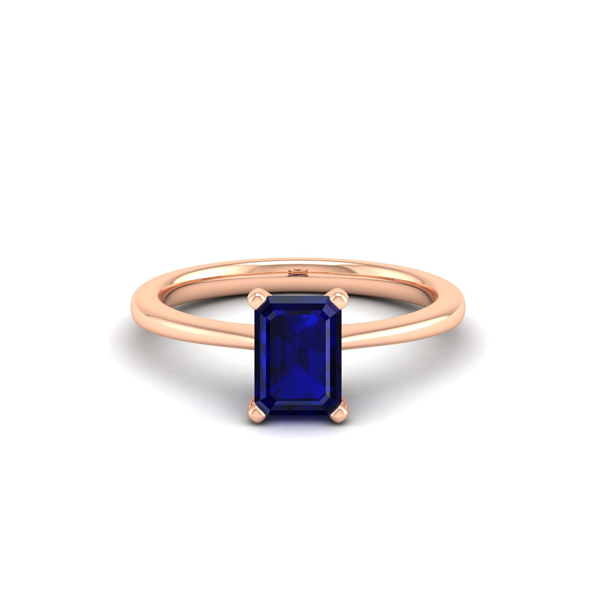 Celestar Emerald-Cut Sapphire Solitaire Ring  1.50 Carat