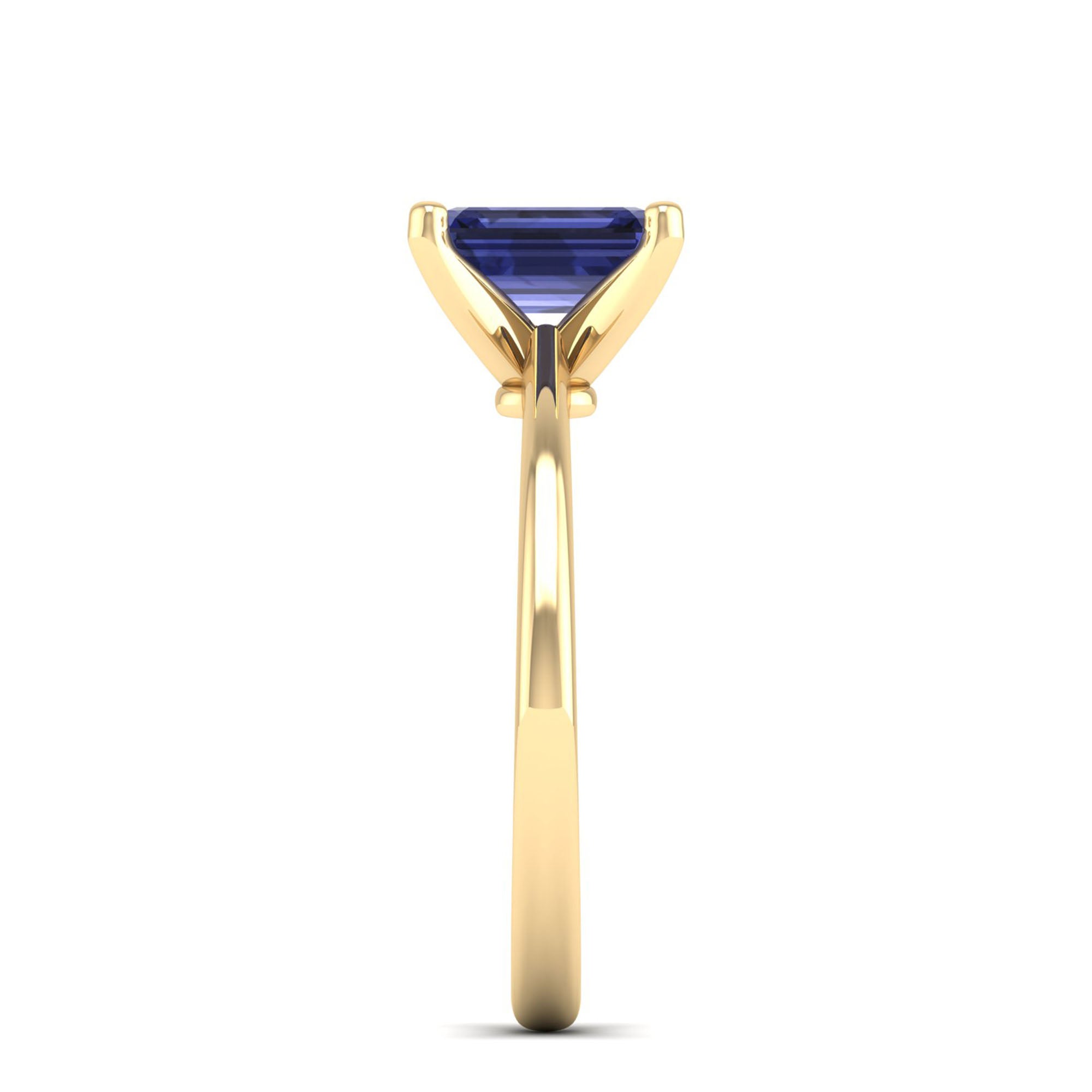 Celestar Emerald-Cut Tanzanite Solitaire Ring  1.50 Carat