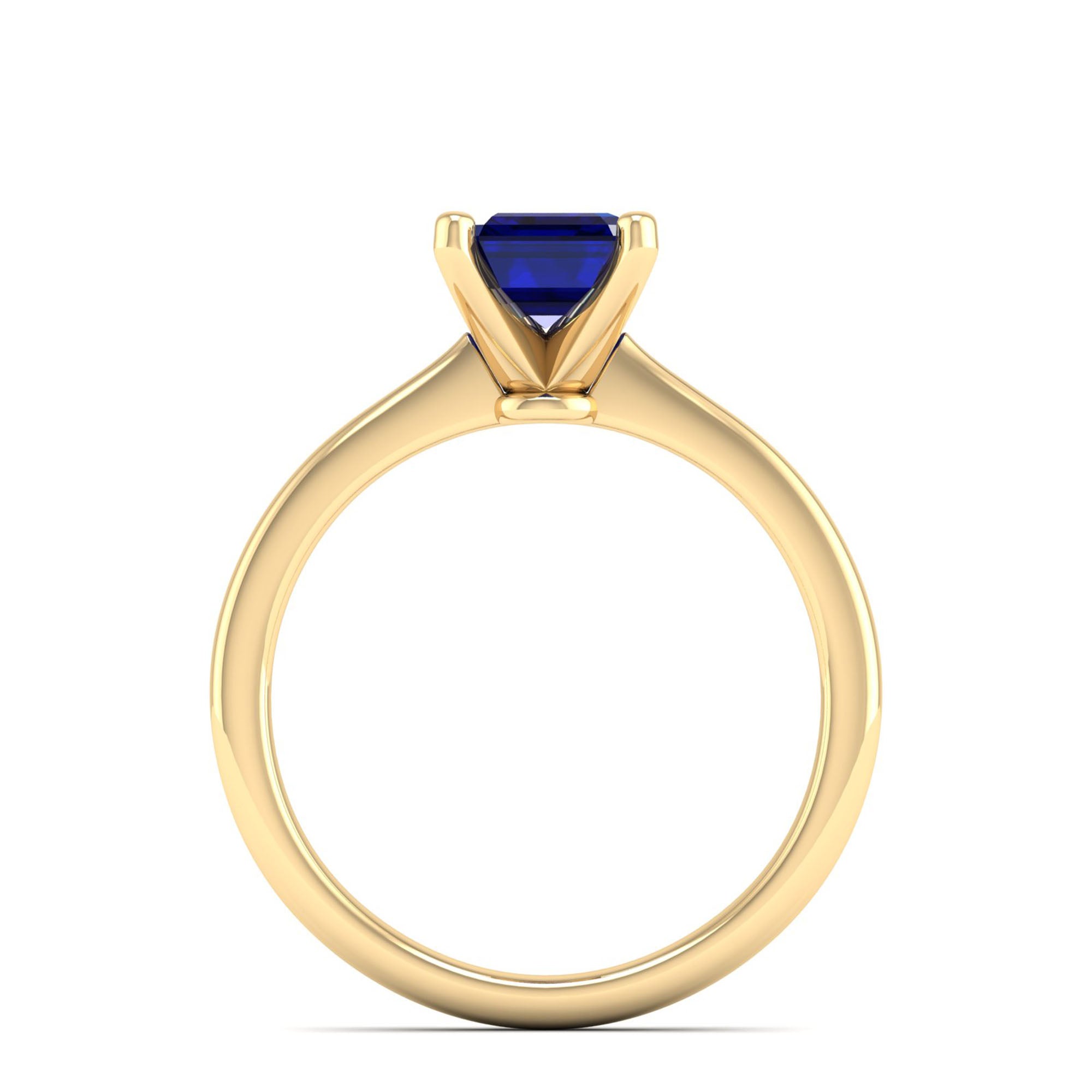 Celestar Emerald-Cut Sapphire Solitaire Ring 2.00 Carat