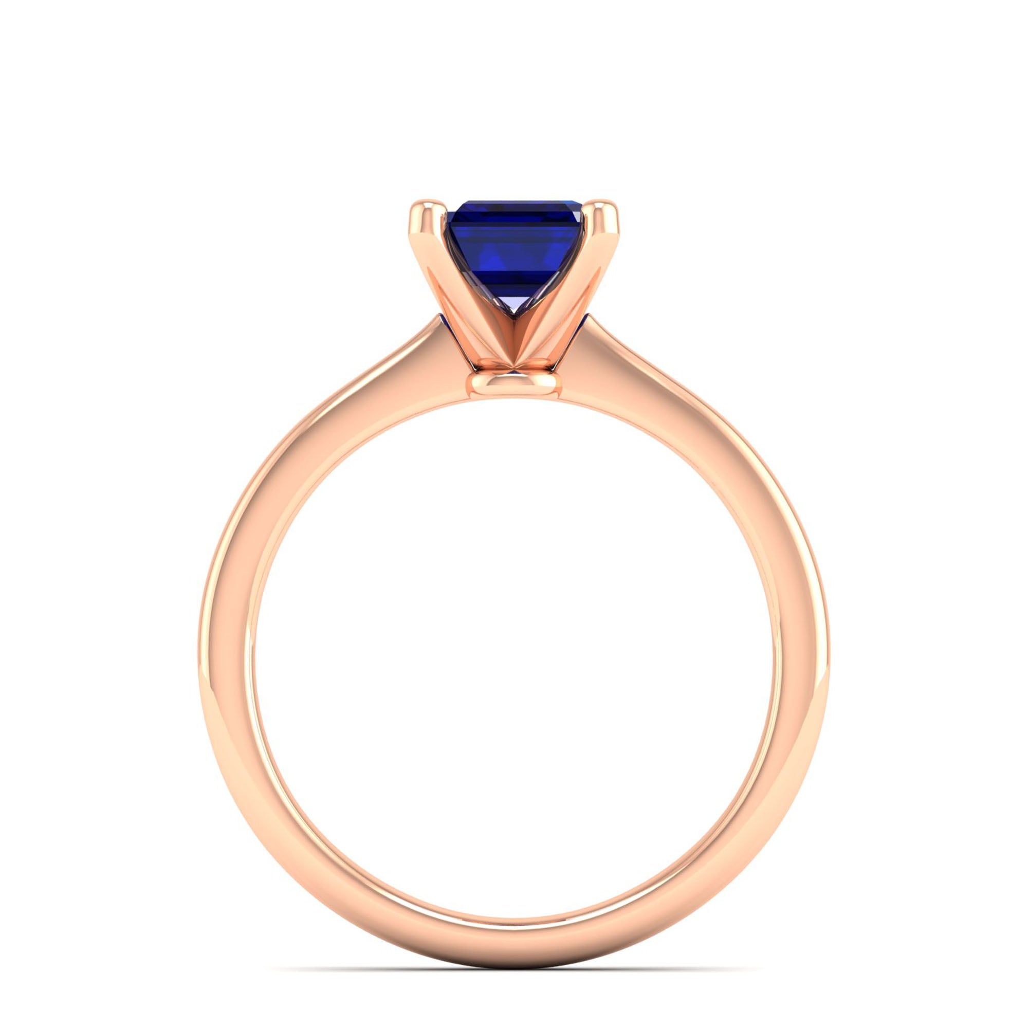 Celestar Emerald-Cut Sapphire Solitaire Ring 2.00 Carat