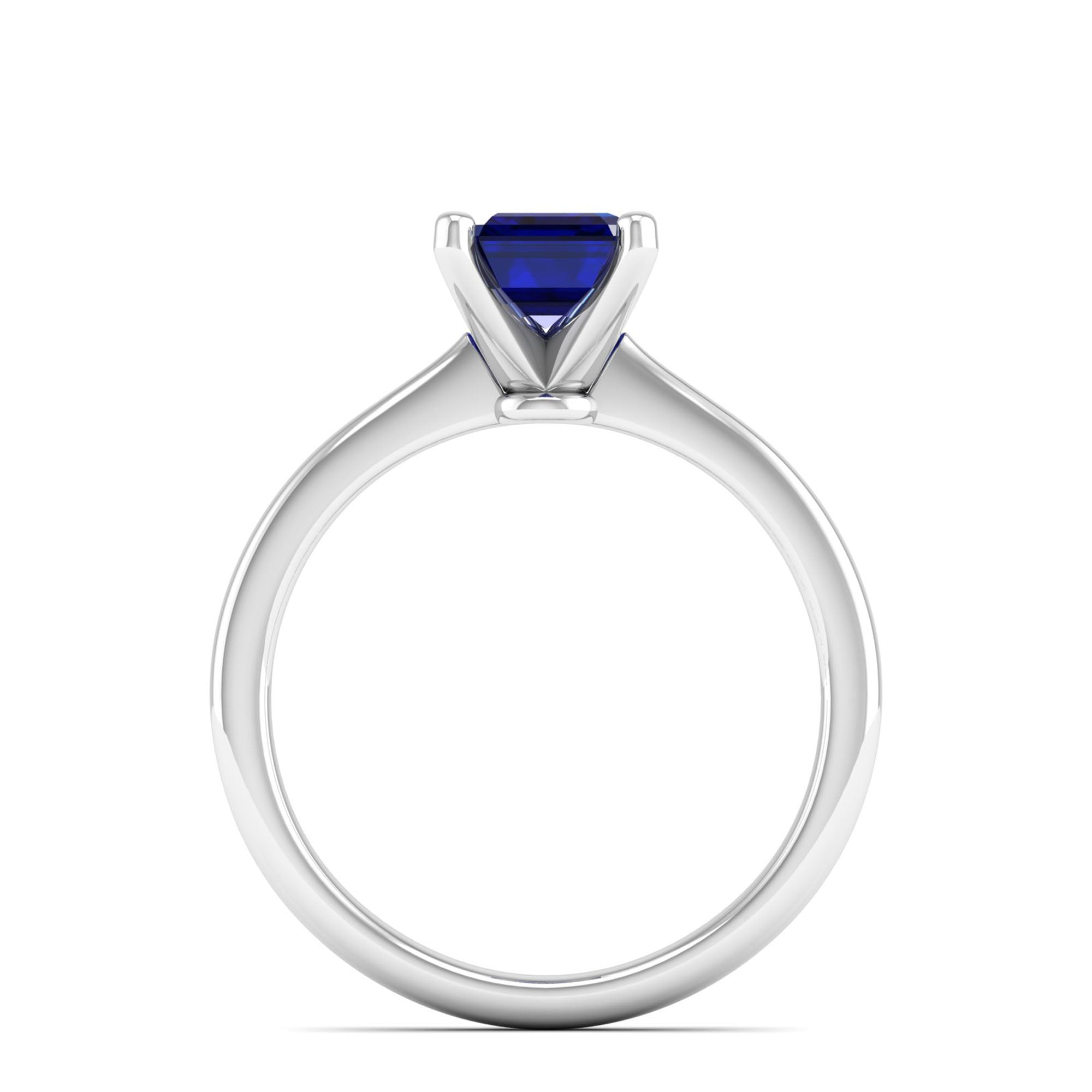 Celestar Emerald-Cut Sapphire Solitaire Ring 2.00 Carat