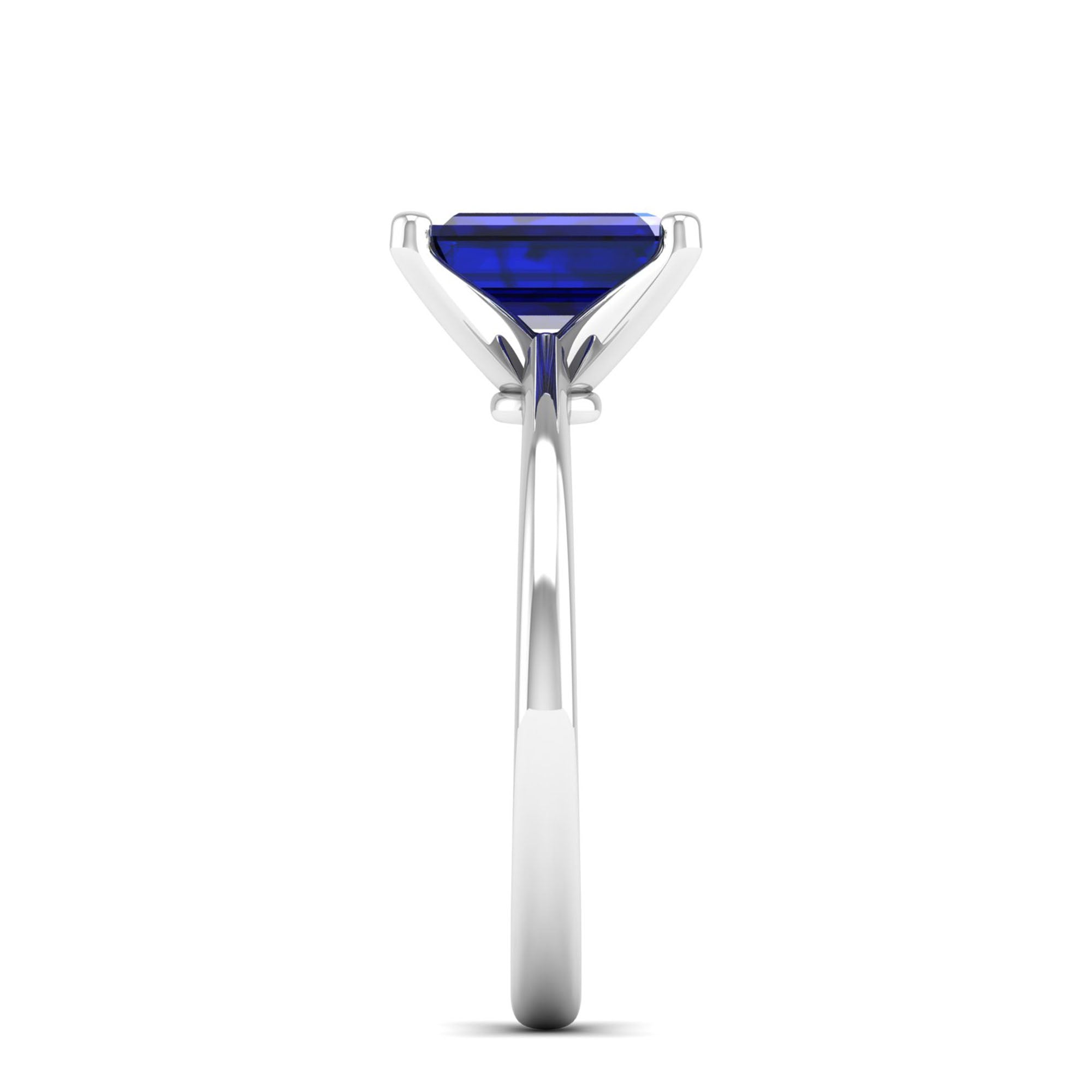 Celestar Emerald-Cut Sapphire Solitaire Ring 2.00 Carat