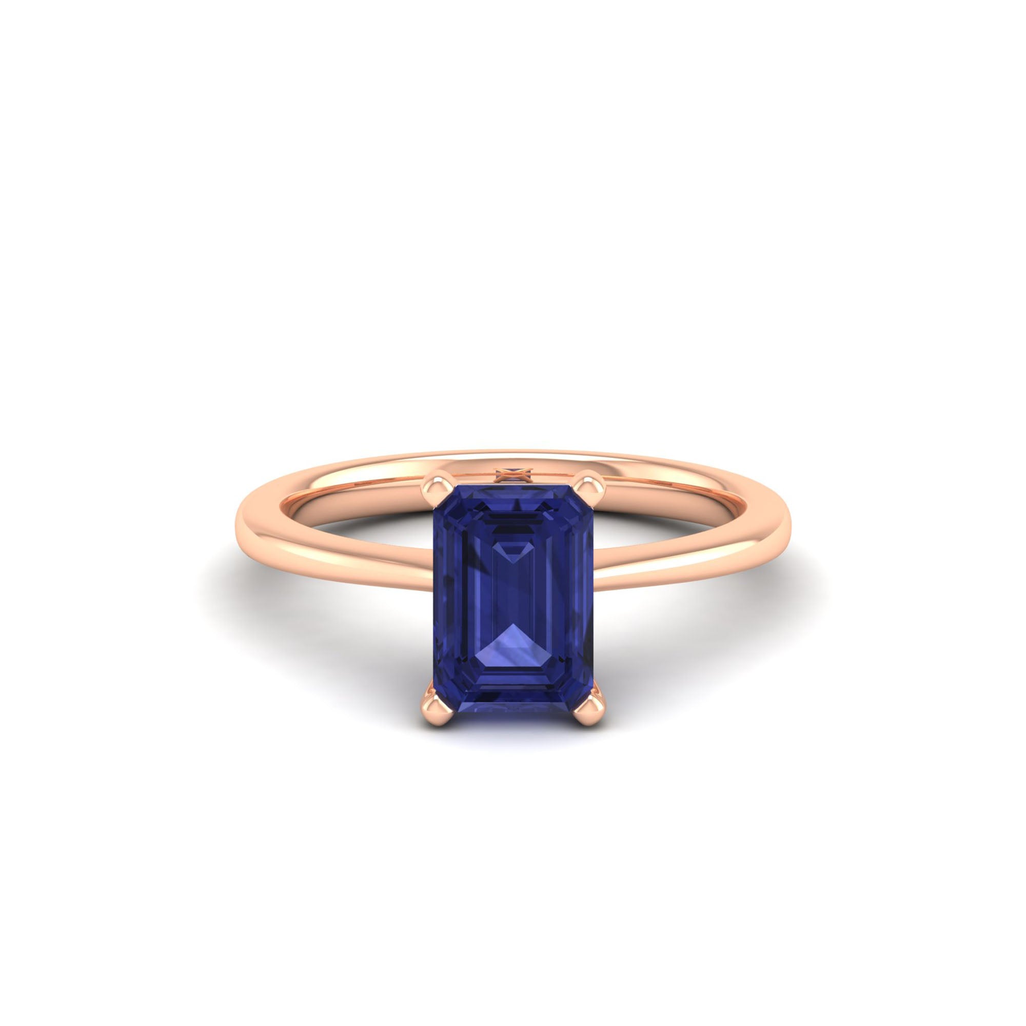 Celestar Emerald-Cut Tanzanite Solitaire Ring 2.00 Carat
