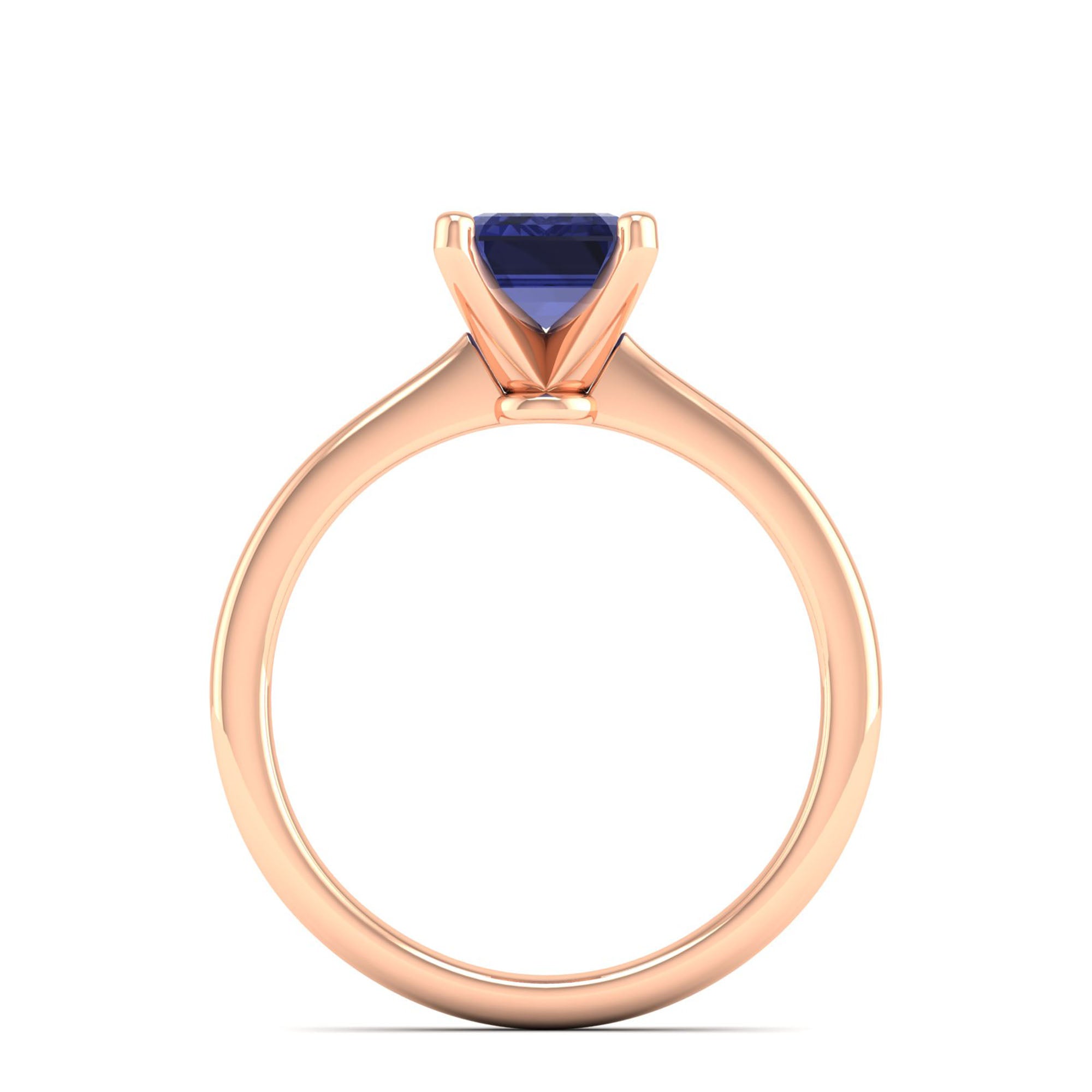 Celestar Emerald-Cut Tanzanite Solitaire Ring 2.00 Carat