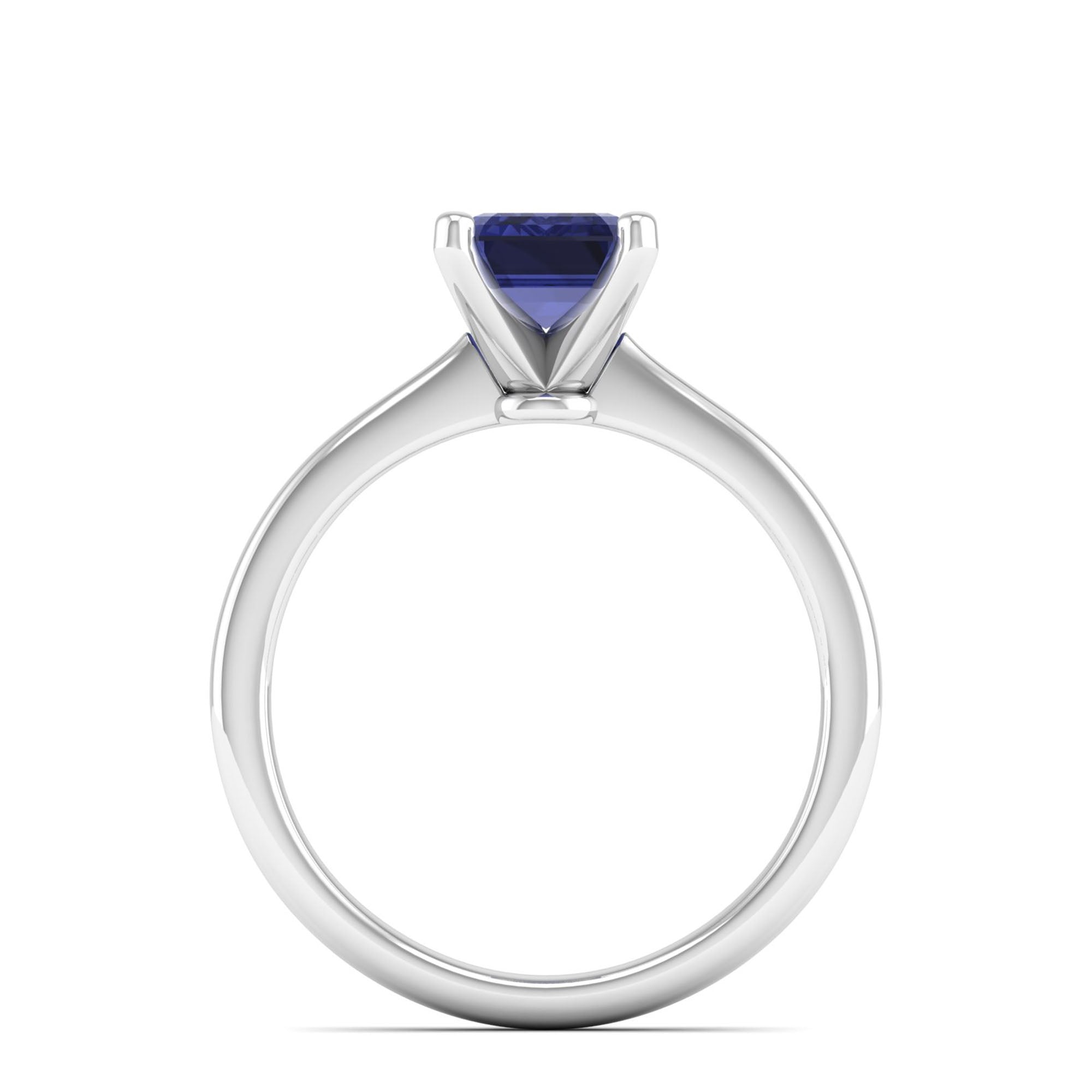 Celestar Emerald-Cut Tanzanite Solitaire Ring 2.00 Carat