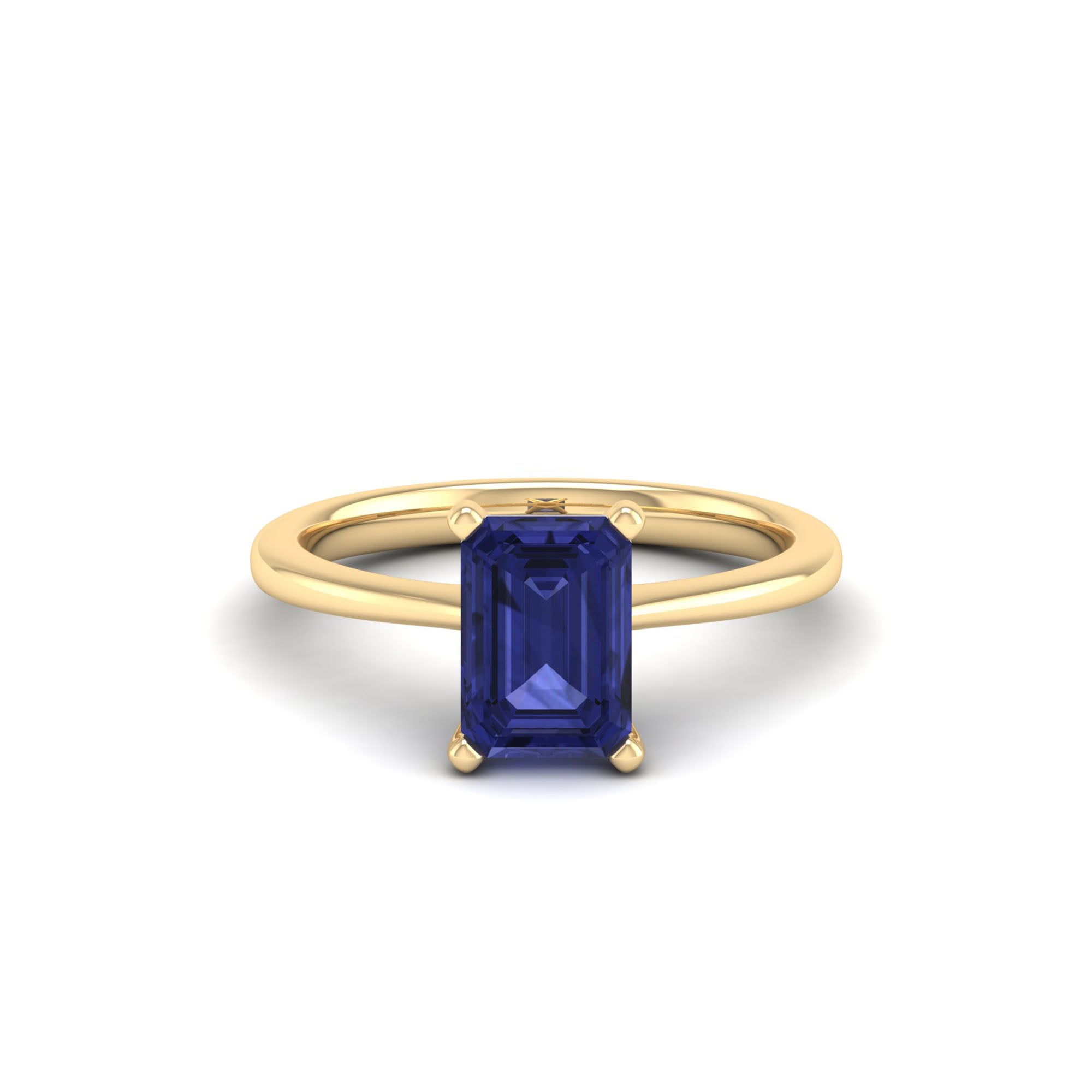 Celestar Emerald-Cut Tanzanite Solitaire Ring 2.00 Carat
