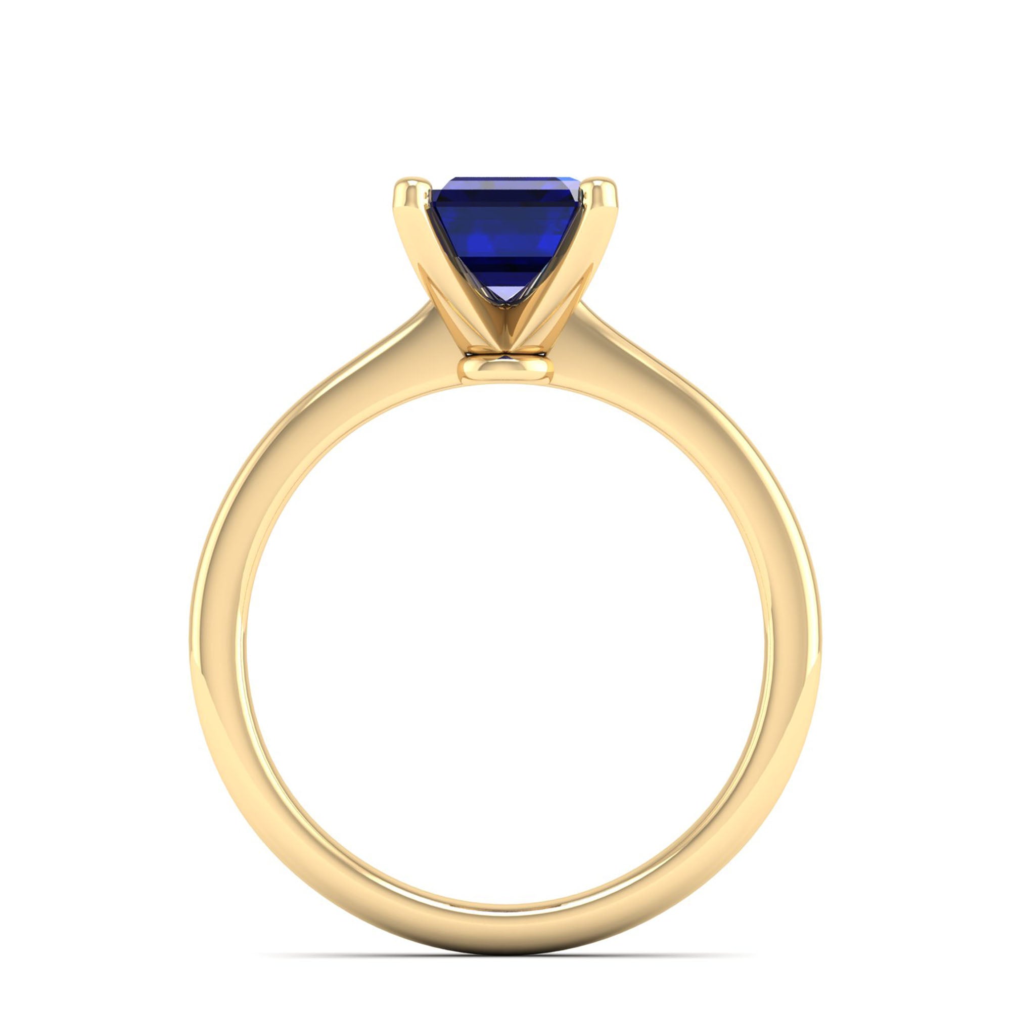 Celestar Emerald-Cut Sapphire Solitaire Ring  2.50 Carat