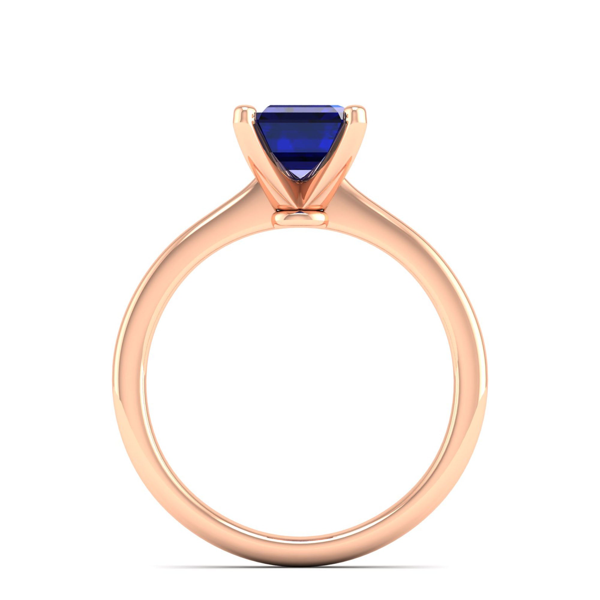 Celestar Emerald-Cut Sapphire Solitaire Ring  2.50 Carat