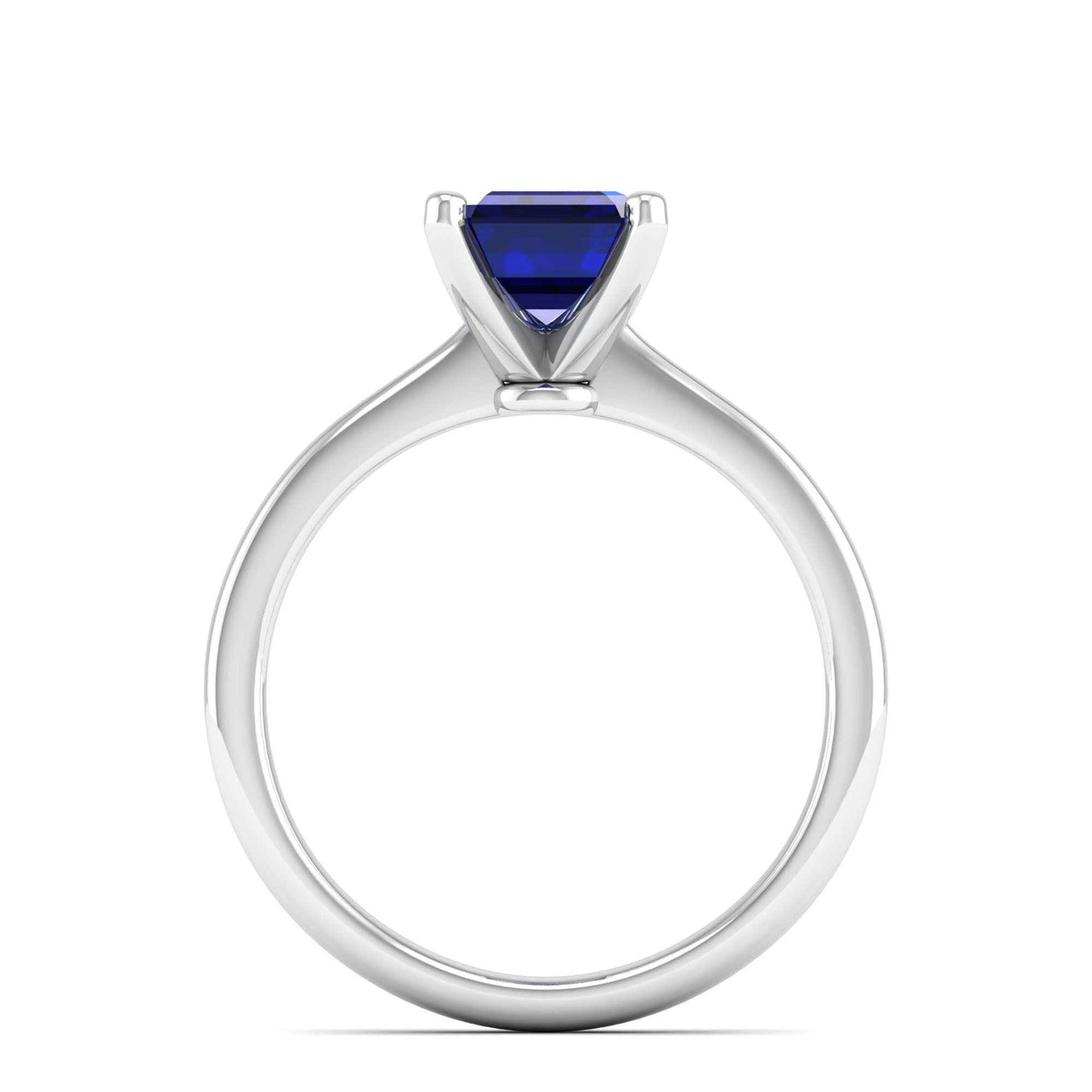 Celestar Emerald-Cut Sapphire Solitaire Ring  2.50 Carat