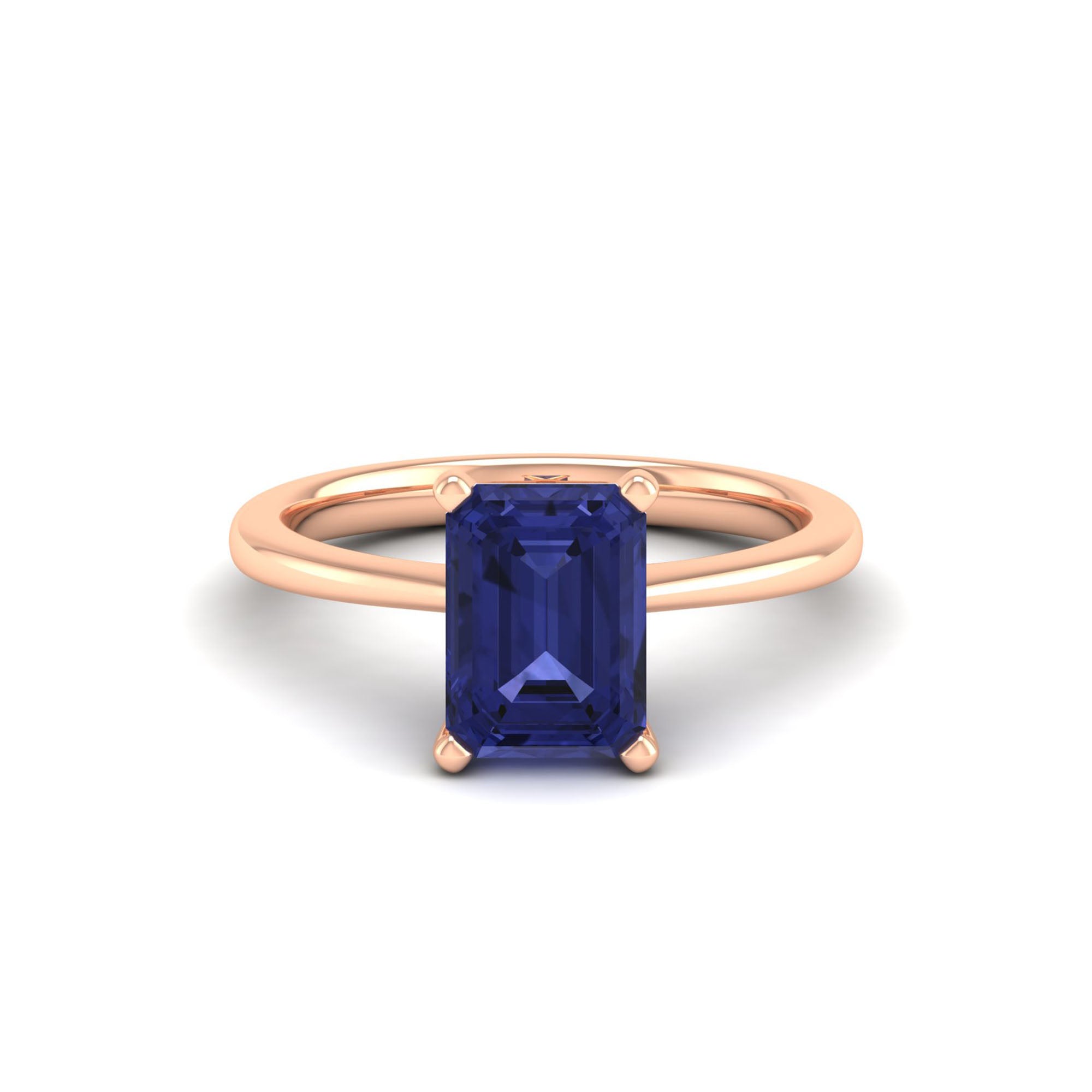 Celestar Emerald-Cut Tanzanite Solitaire Ring  2.50 Carat