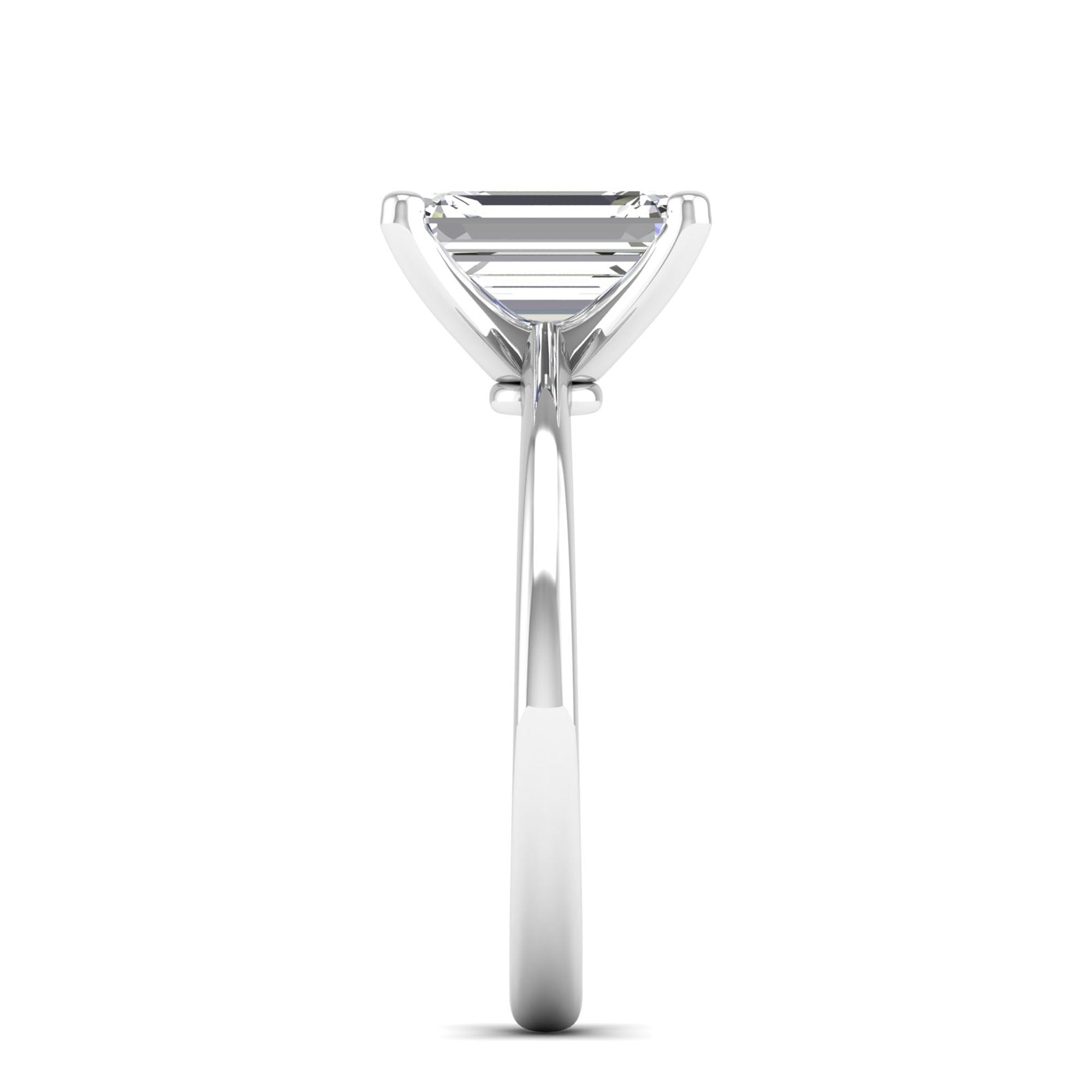 Celestar Emerald-Cut Diamond Solitaire Ring  2.50 Carat