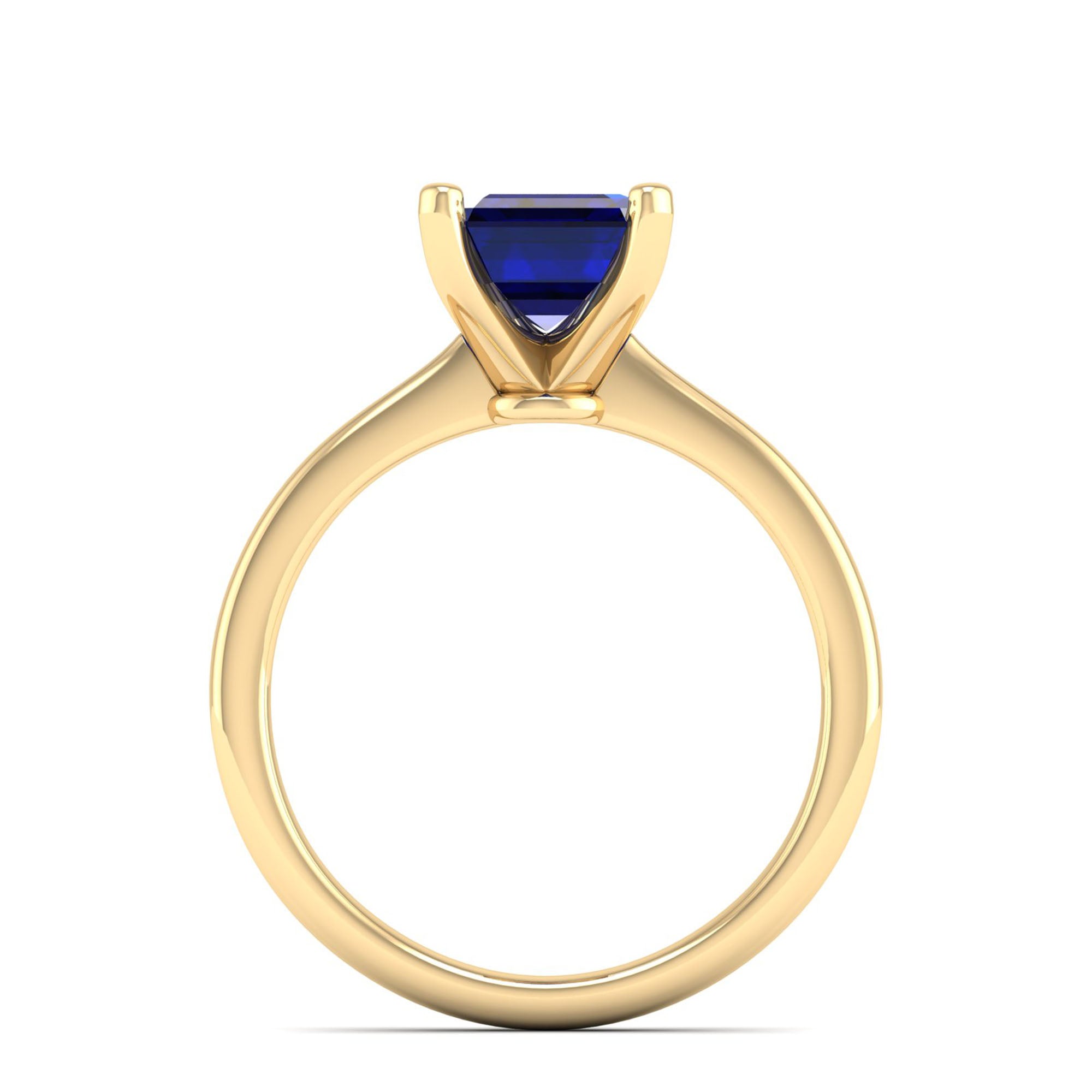 Celestar Emerald-Cut Sapphire Solitaire Ring  3.0 Carat
