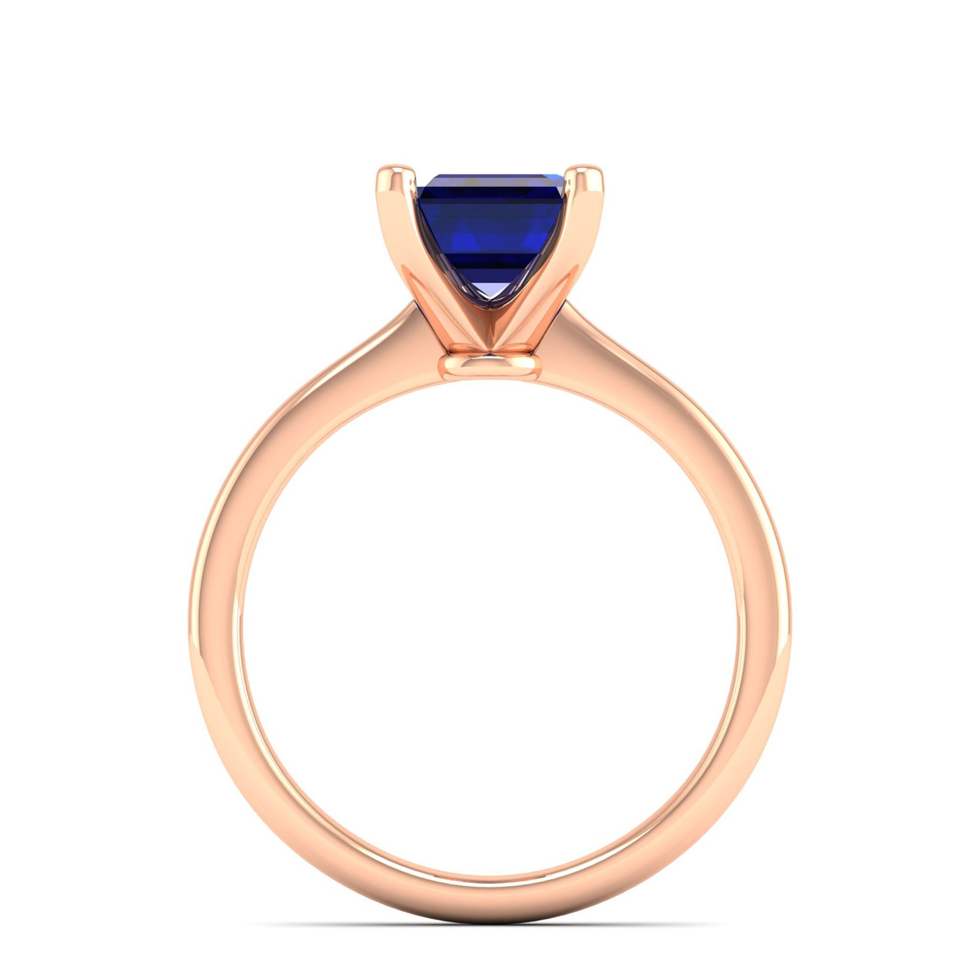 Celestar Emerald-Cut Sapphire Solitaire Ring  3.0 Carat