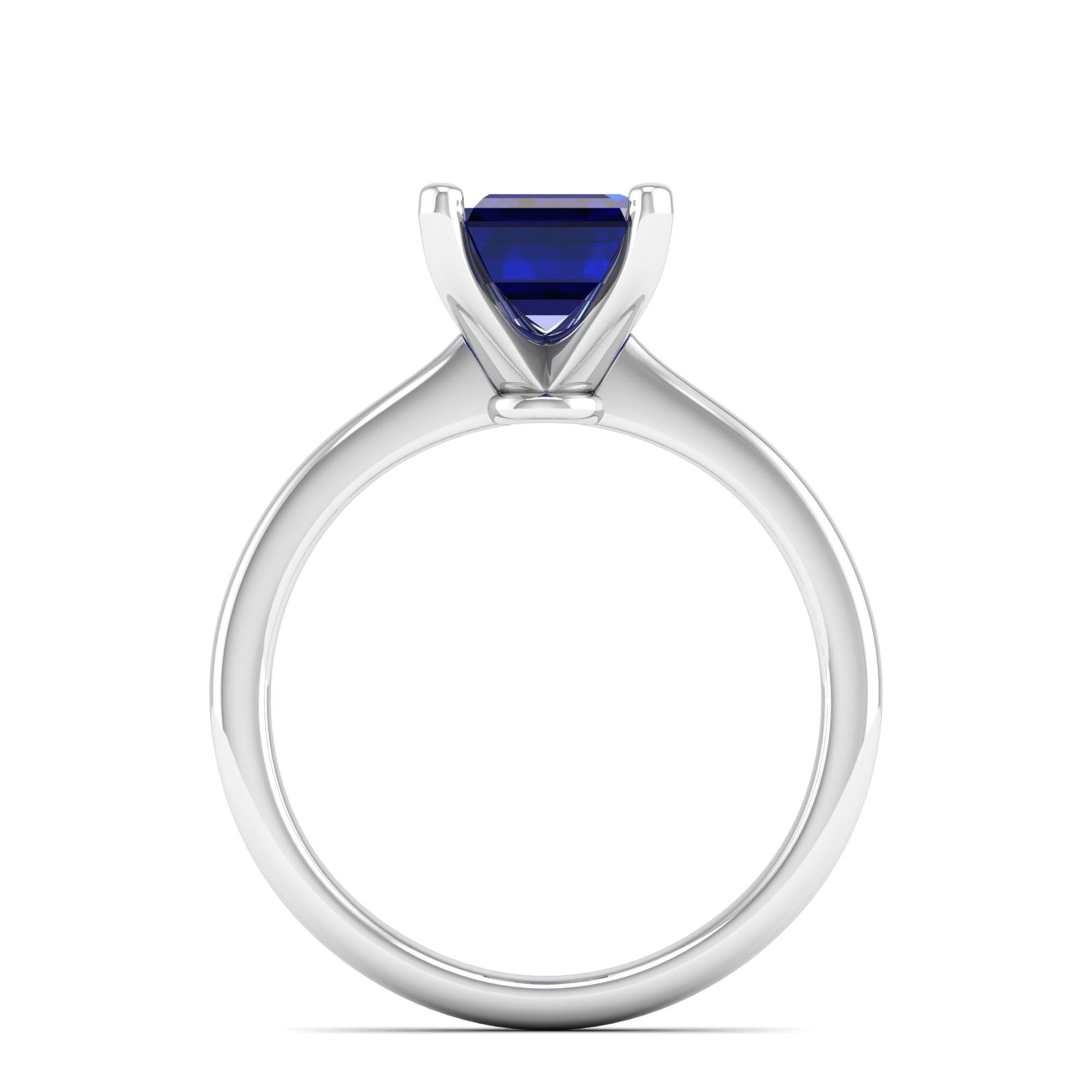 Celestar Emerald-Cut Sapphire Solitaire Ring  3.0 Carat