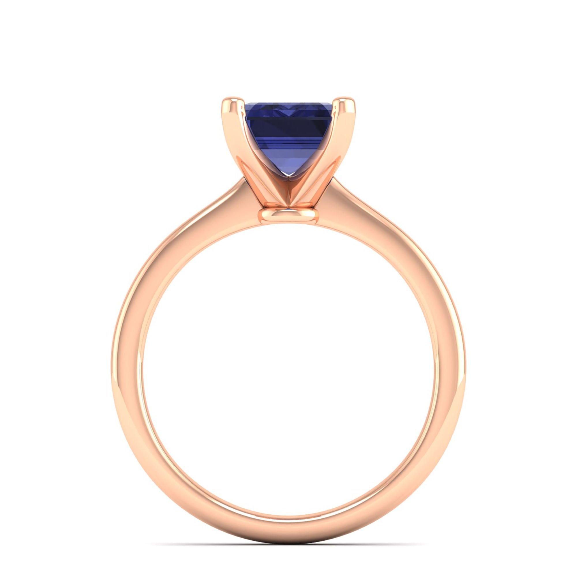 Celestar Emerald-Cut Tanzanite Solitaire Ring  3.0 Carat