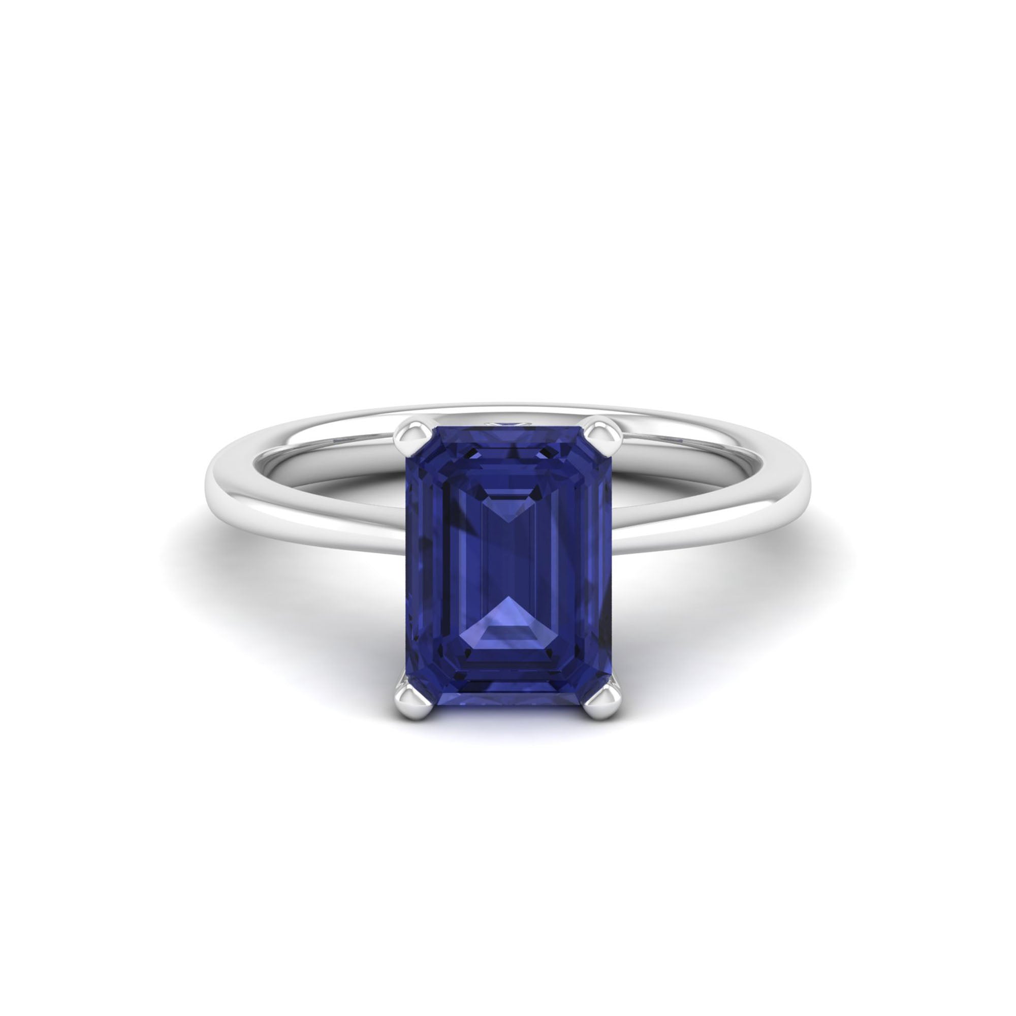 Celestar Emerald-Cut Tanzanite Solitaire Ring  3.0 Carat