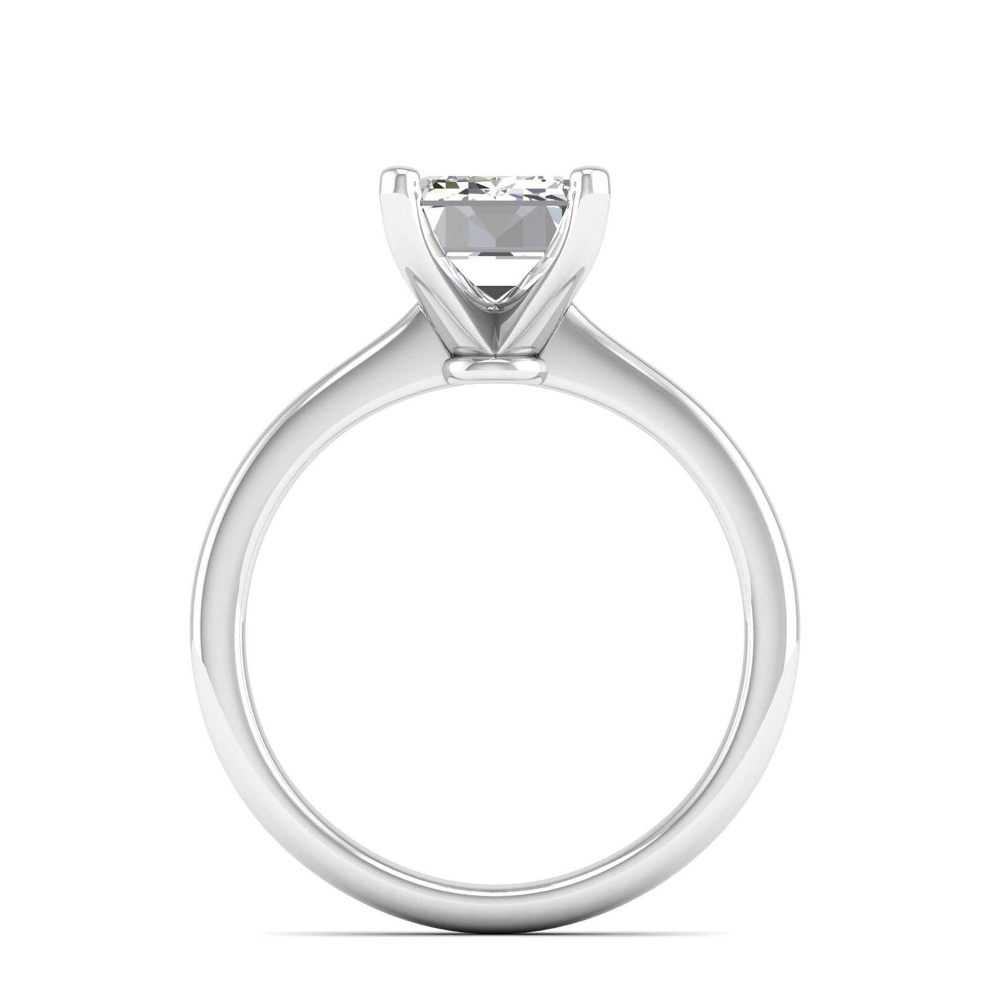 Celestar Emerald-Cut Diamond Solitaire Ring  3.0 Carat
